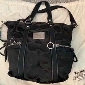 100% Authentic Black Coach Poppy Purse